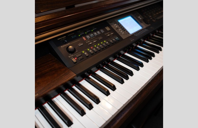 Used Yamaha CVP205 Satin Mahogany Digital Piano Complete Package (SN:601161) - Image 8